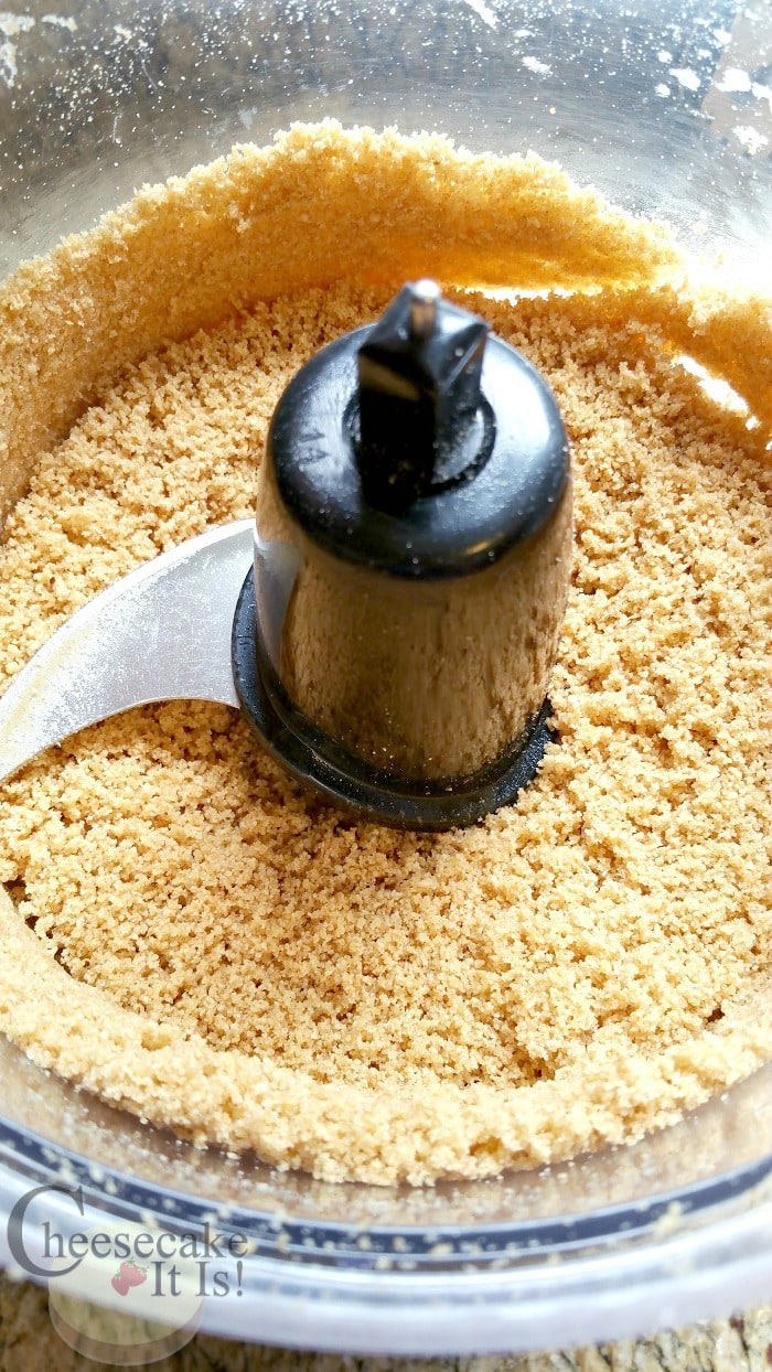 In a food processor crush graham crackers