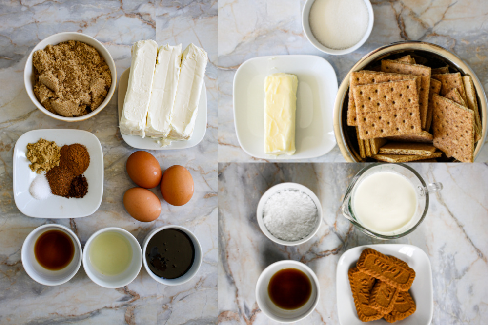 Ingredients You Need for Cinnamon-Crusted Gingerbread Cheesecake