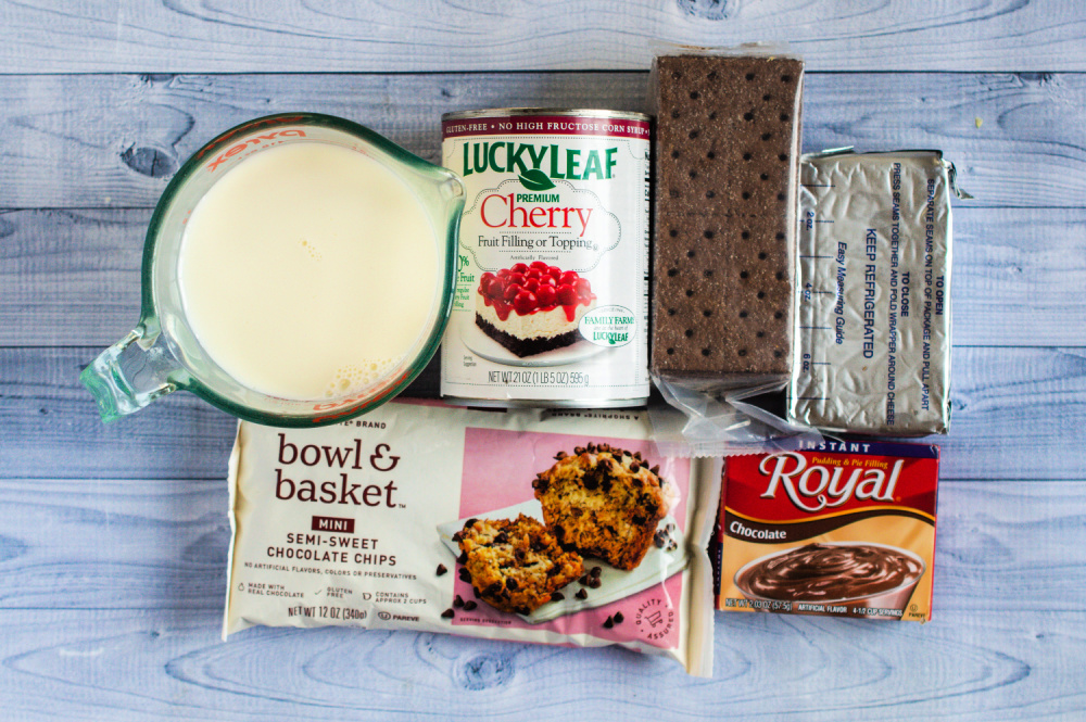 Ingredients For Black Forest Cheesecake Cups