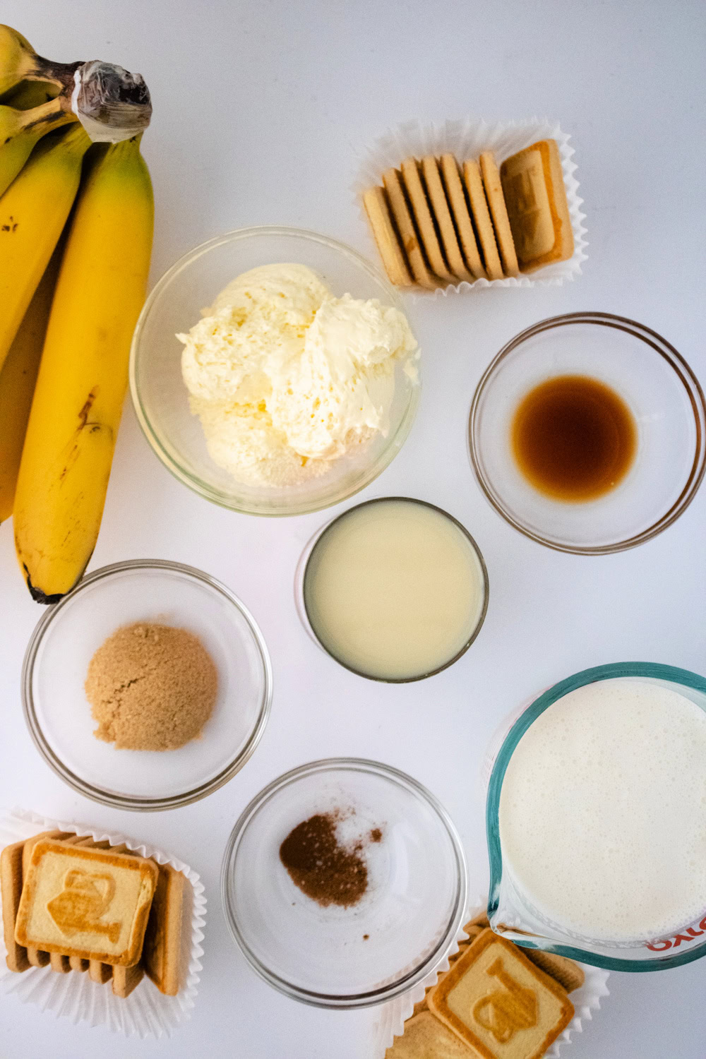 Ingredients You Need for No Churn Banana Pudding Cheesecake Ice Cream